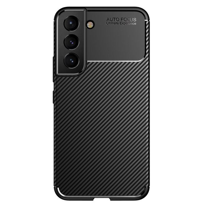 Samsung Galaxy S22+ Handyhülle - Carbon Fiber TPU Softcase Series - schwarz