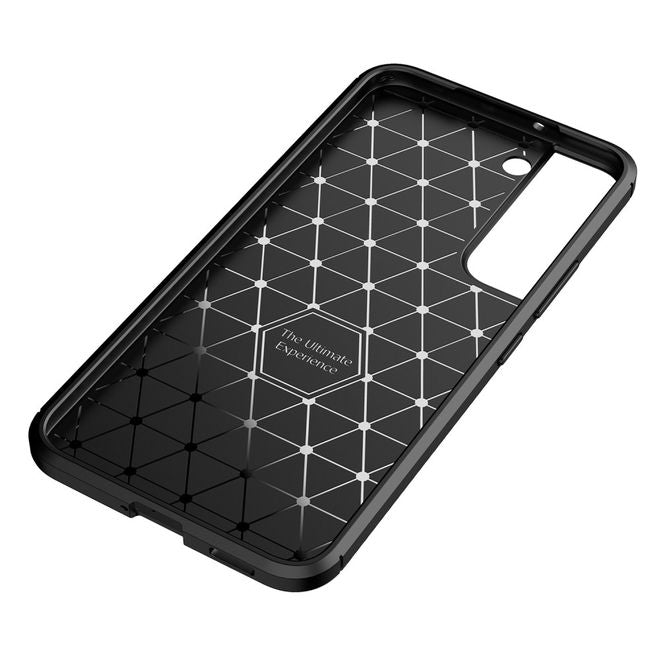 Samsung Galaxy S22+ Handyhülle - Carbon Fiber TPU Softcase Series - schwarz