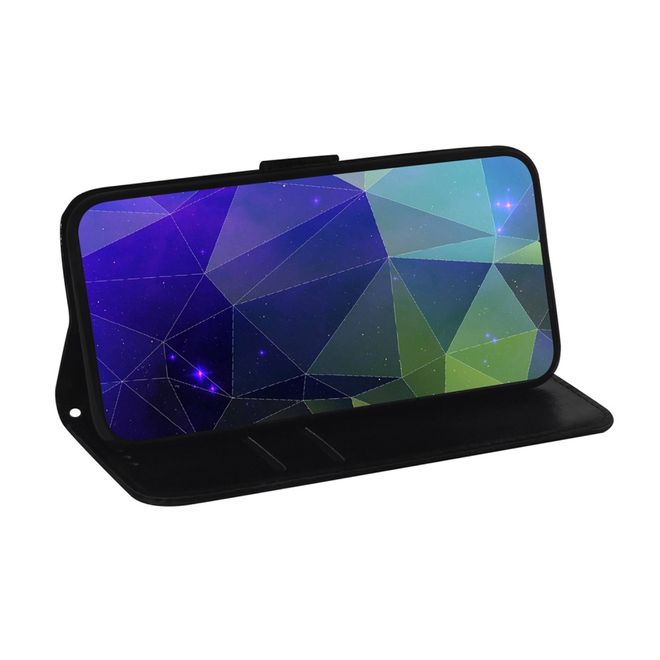 Samsung Galaxy S22 Ultra Hülle - Mirror Surface Bookcover Series - schwarz