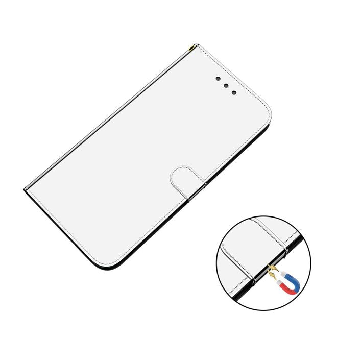 Samsung Galaxy S22+ Hülle - Mirror Surface Bookcover Series - silber