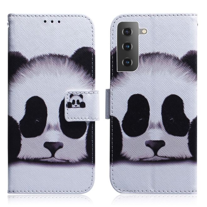 Samsung Galaxy S22 Handy Hülle - Leder Bookcover Image Series - Panda