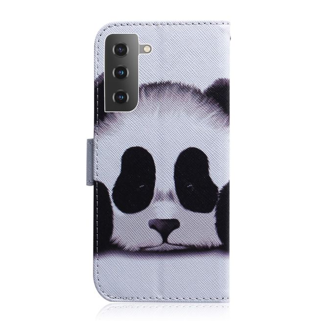 Samsung Galaxy S22 Handy Hülle - Leder Bookcover Image Series - Panda