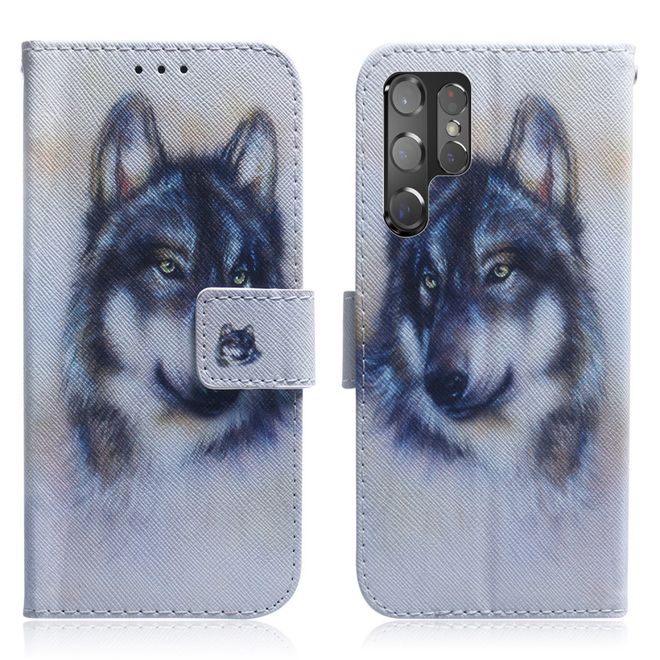 Samsung Galaxy S22 Ultra Handy Hülle - Leder Bookcover Image Series - Husky