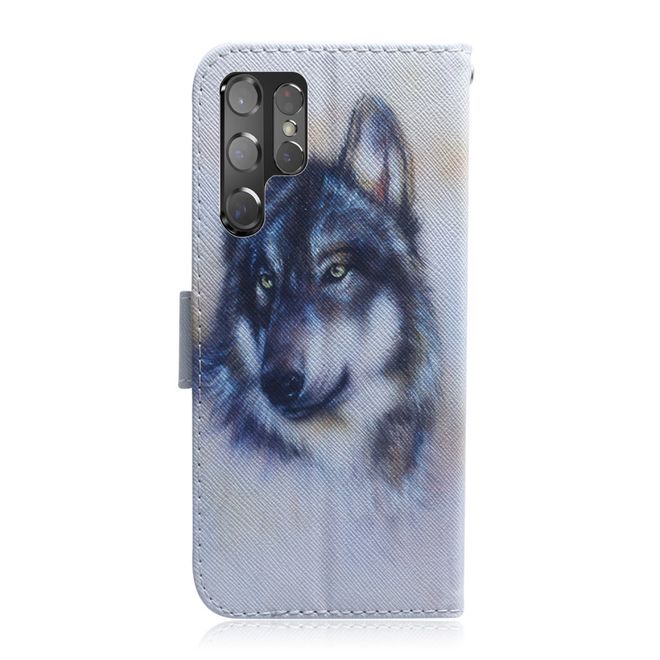 Samsung Galaxy S22 Ultra Handy Hülle - Leder Bookcover Image Series - Husky
