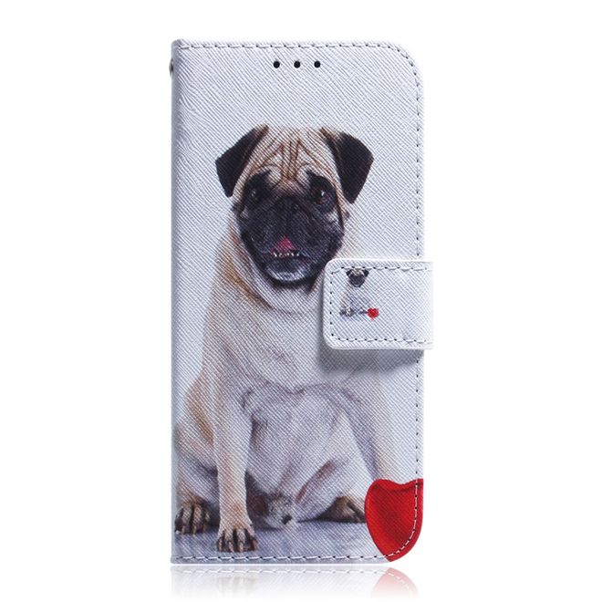 Samsung Galaxy S22+ Handy Hülle - Leder Bookcover Image Series - Mops