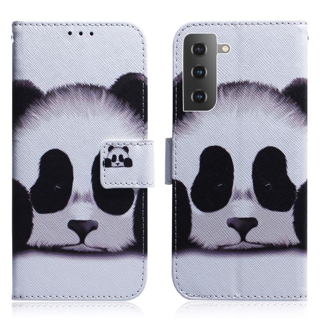 Samsung Galaxy S22+ Handy Hülle - Leder Bookcover Image Series - Panda