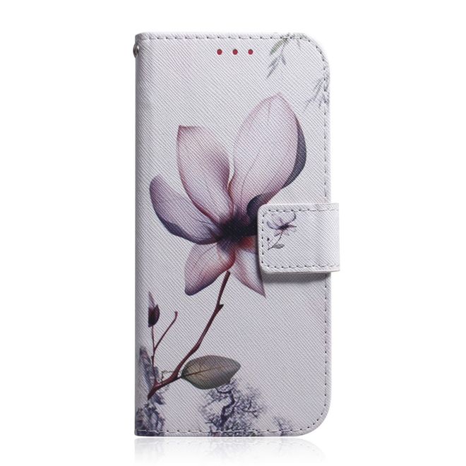 Samsung Galaxy S22+ Handy Hülle - Leder Bookcover Image Series - schöne Blume
