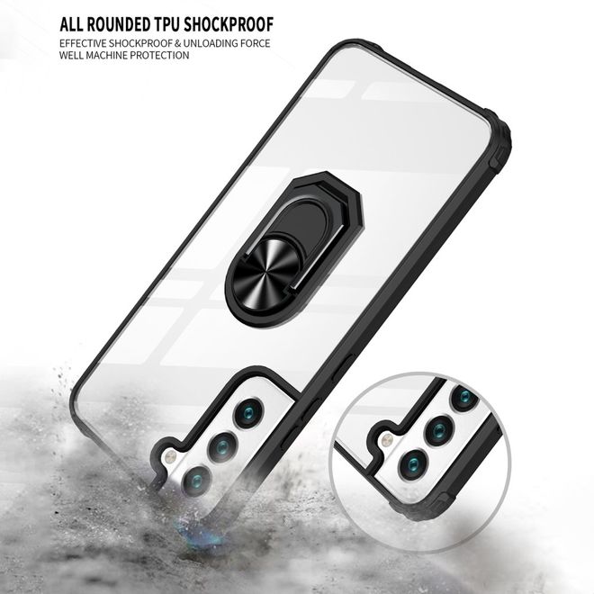 Samsung Galaxy S22+ Hülle - Hardcase mit Kickstand - schwarz