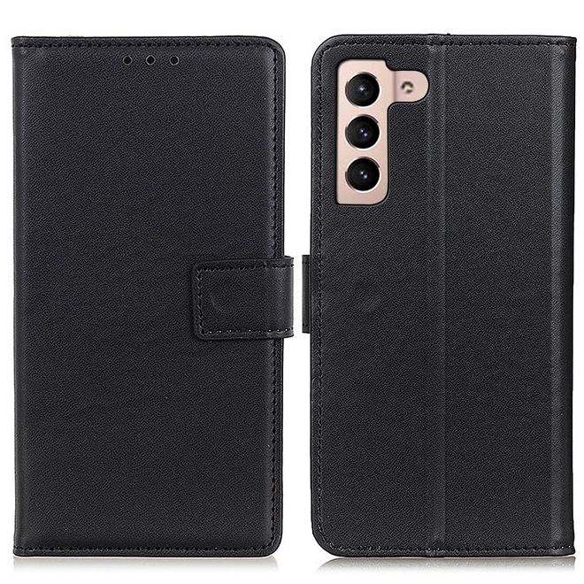 Samsung Galaxy S22+ Handy Hülle - Classic II Leder Bookcover Series - schwarz