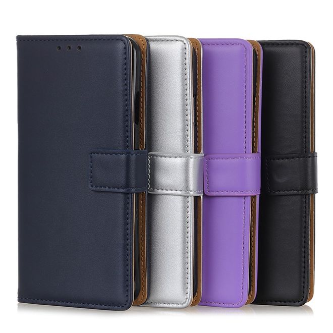 Samsung Galaxy S22+ Handy Hülle - Classic II Leder Bookcover Series - schwarz