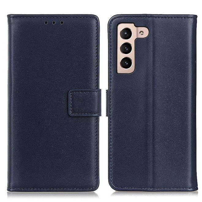 Samsung Galaxy S22+ Handy Hülle - Classic II Leder Bookcover Series - blau