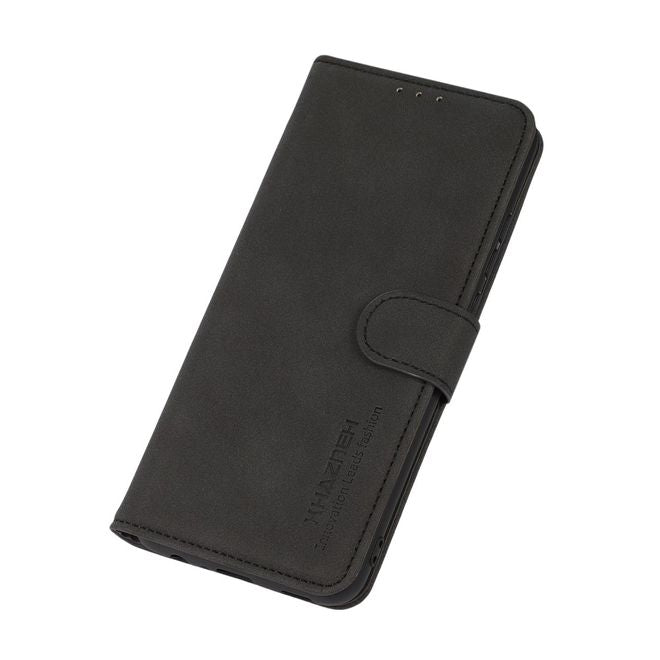 Samsung Galaxy S22+ Handyhülle - Vintage II Leder Bookcover Series - schwarz