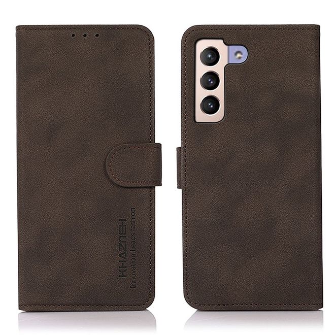Samsung Galaxy S22+ Handyhülle - Vintage II Leder Bookcover Series - braun