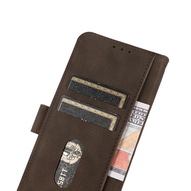 Samsung Galaxy S22+ Handyhülle - Vintage II Leder Bookcover Series - braun