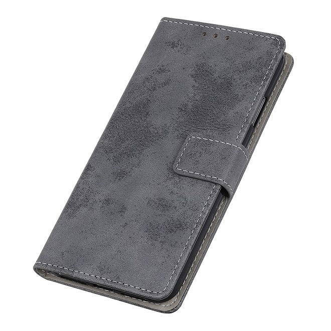 Samsung Galaxy S22+ Handyhülle - Vintage Leder Bookcover Series - grau