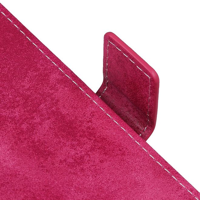 Samsung Galaxy S22+ Handyhülle - Vintage Leder Bookcover Series - rosa