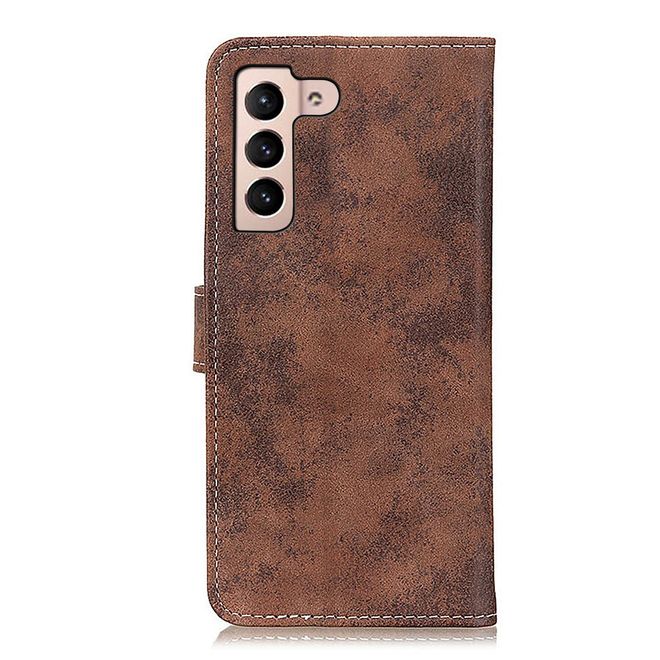 Samsung Galaxy S22+ Handyhülle - Vintage Leder Bookcover Series - braun