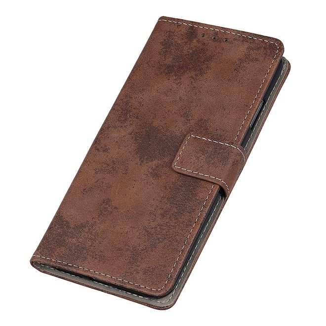Samsung Galaxy S22+ Handyhülle - Vintage Leder Bookcover Series - braun