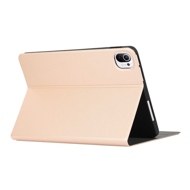 Xiaomi Pad 5 / Pad 5 Pro Hülle - Leder Bookcover mit Standfunktion - gold