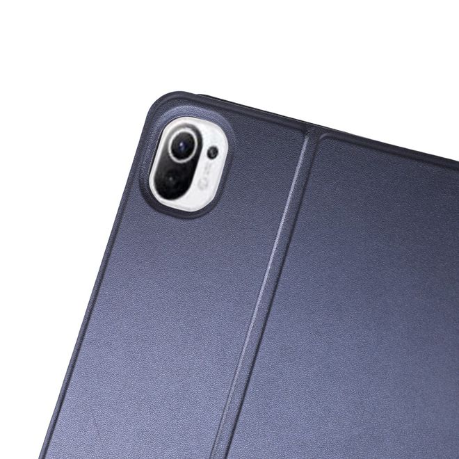 Xiaomi Pad 5 / Pad 5 Pro Hülle - Leder Bookcover mit Standfunktion - dunkelblau