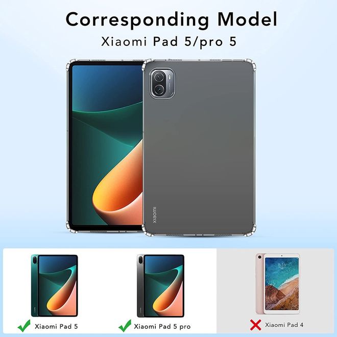 Xiaomi Pad 5 / Pad 5 Pro Tablet Hülle - Softcase TPU Series - transparent