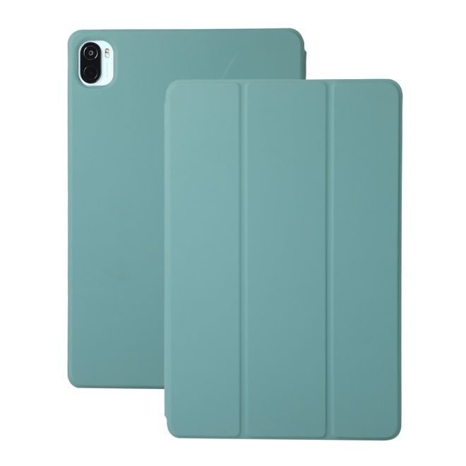 Xiaomi Pad 5 / Pad 5 Pro Leder Hülle - dreifach faltbar - grün