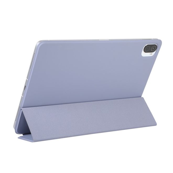 Xiaomi Pad 5 / Pad 5 Pro Leder Hülle - dreifach faltbar - rot