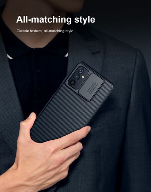 Nillkin - Samsung Galaxy M52 5G Hülle - Plastik Hardcase - CamShield Series - schwarz