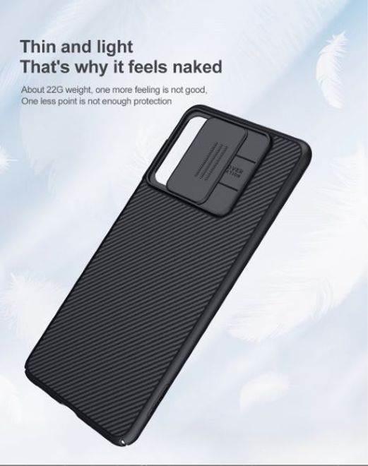 Nillkin - Samsung Galaxy M52 5G Hülle - Plastik Hardcase - CamShield Series - schwarz