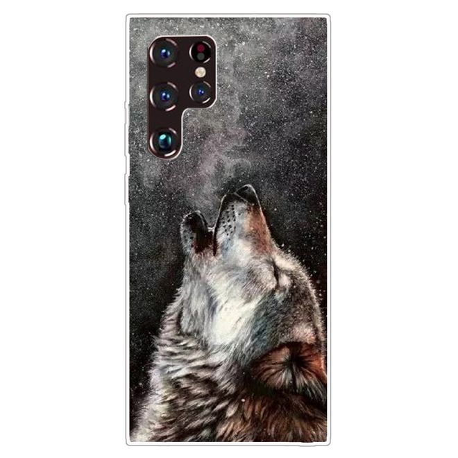 Samsung Galaxy S22 Ultra Handyhülle - Softcase Image Kunststoff Series - Wolf