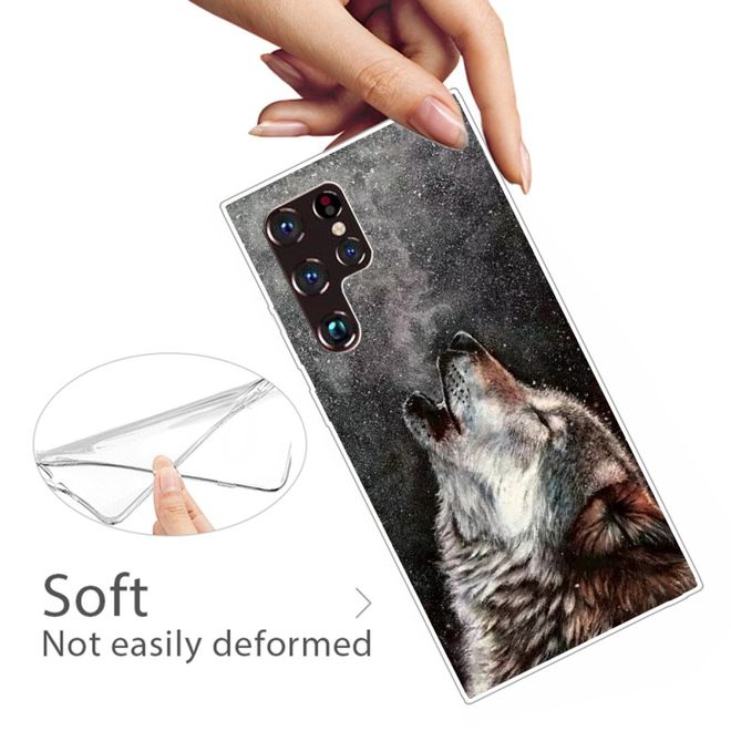 Samsung Galaxy S22 Ultra Handyhülle - Softcase Image Kunststoff Series - Wolf