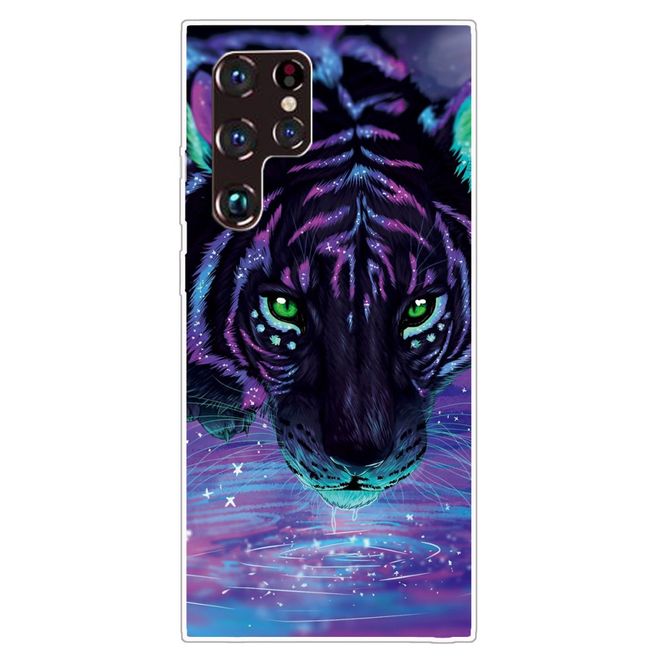Samsung Galaxy S22 Ultra Handyhülle - Softcase Image Kunststoff Series - Nachttiger