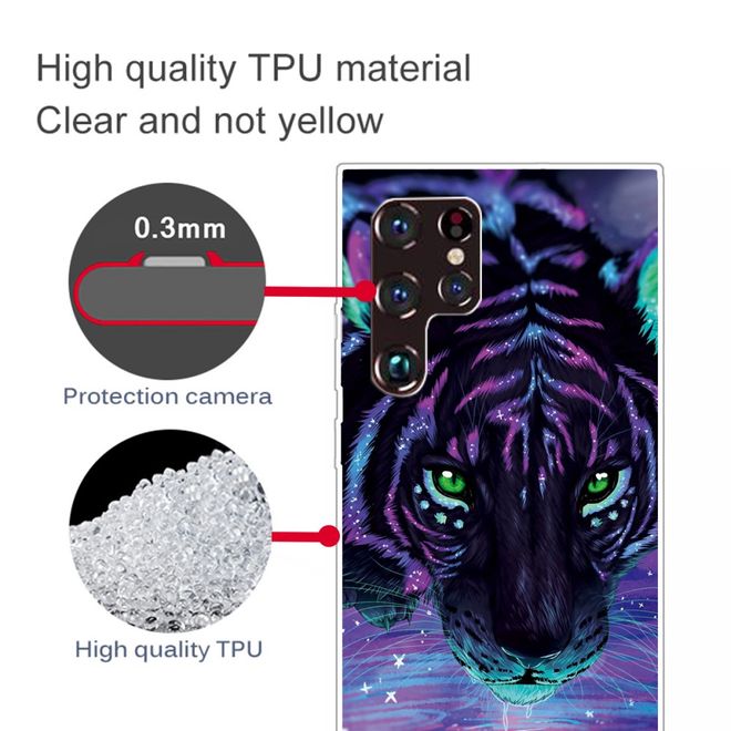 Samsung Galaxy S22 Ultra Handyhülle - Softcase Image Kunststoff Series - Nachttiger