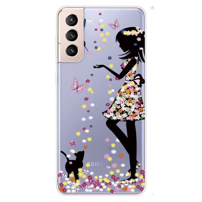 Samsung Galaxy S22+ Handyhülle - Softcase Image Kunststoff Series - Schmetterling Girl