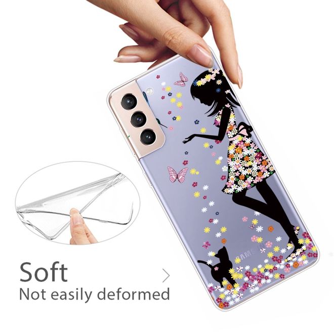 Samsung Galaxy S22+ Handyhülle - Softcase Image Kunststoff Series - Schmetterling Girl