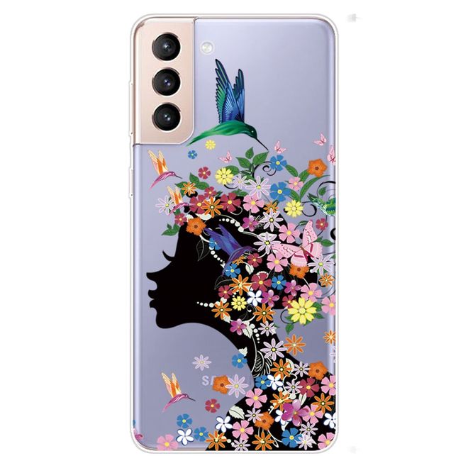 Samsung Galaxy S22+ Handyhülle - Softcase Image Kunststoff Series - Blumenmädchen