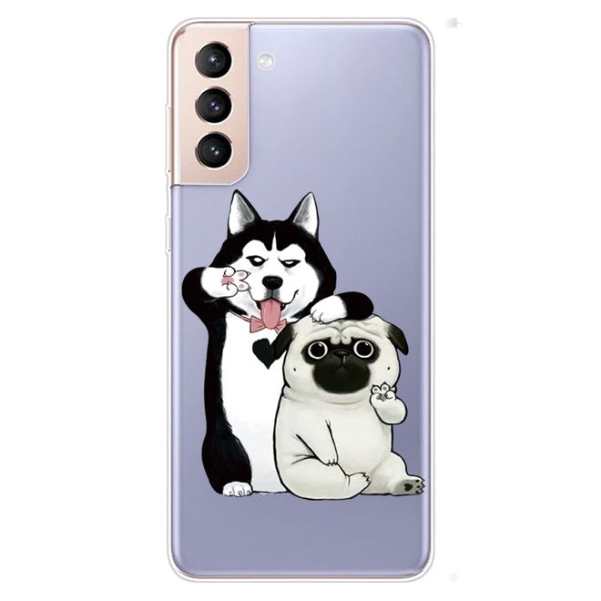 Samsung Galaxy S22+ Handyhülle - Softcase Image Kunststoff Series - zwei Hunde
