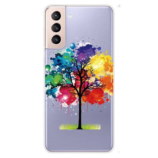 Samsung Galaxy S22+ Handyhülle - Softcase Image Kunststoff Series - farbiger Baum