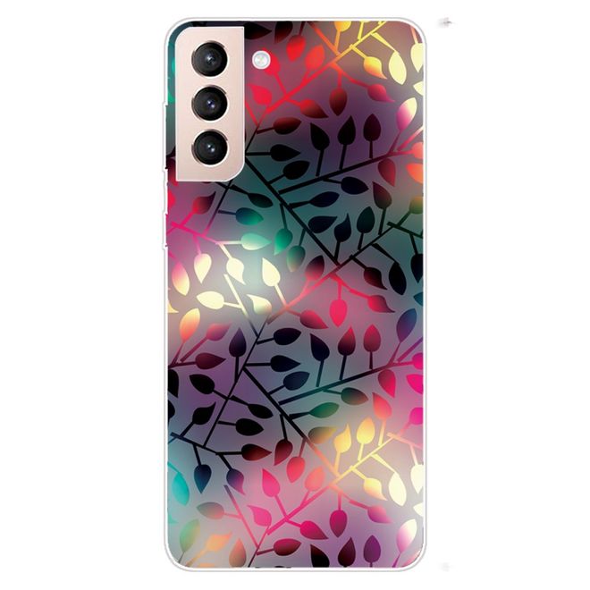 Samsung Galaxy S22+ Handyhülle - Softcase Image Kunststoff Series - farbige Blätter