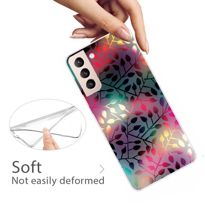 Samsung Galaxy S22+ Handyhülle - Softcase Image Kunststoff Series - farbige Blätter