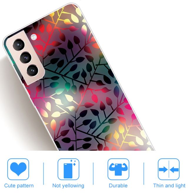 Samsung Galaxy S22+ Handyhülle - Softcase Image Kunststoff Series - farbige Blätter