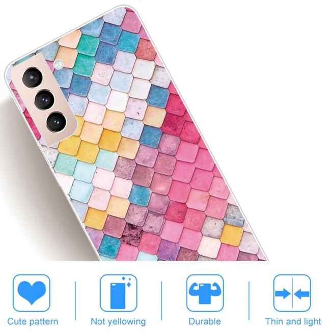 Samsung Galaxy S22+ Handyhülle - Softcase Image Kunststoff Series - Rhombus