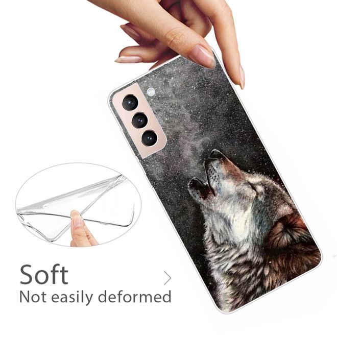 Samsung Galaxy S22+ Handyhülle - Softcase Image Kunststoff Series - heulender Wolf