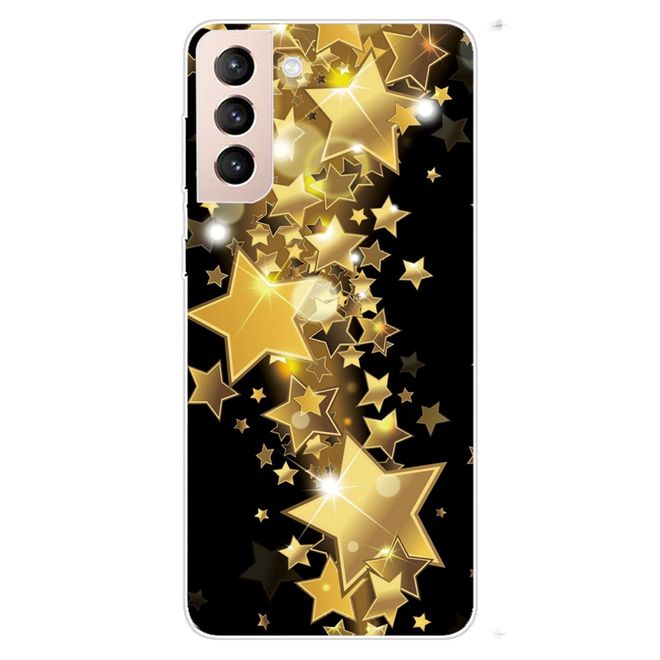 Samsung Galaxy S22+ Handyhülle - Softcase Image Kunststoff Series - goldene Sterne