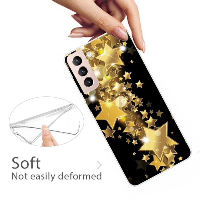 Samsung Galaxy S22+ Handyhülle - Softcase Image Kunststoff Series - goldene Sterne
