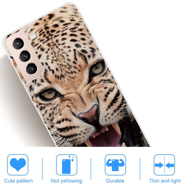 Samsung Galaxy S22+ Handyhülle - Softcase Image Kunststoff Series - Leopard