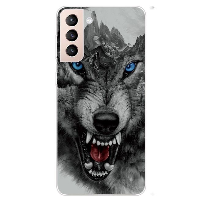 Samsung Galaxy S22+ Handyhülle - Softcase Image Kunststoff Series - gefürchiger Wolf