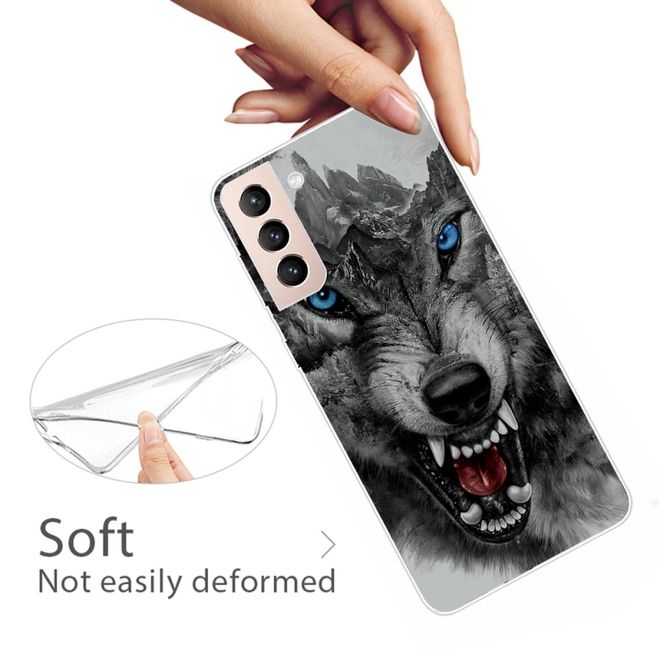 Samsung Galaxy S22+ Handyhülle - Softcase Image Kunststoff Series - gefürchiger Wolf