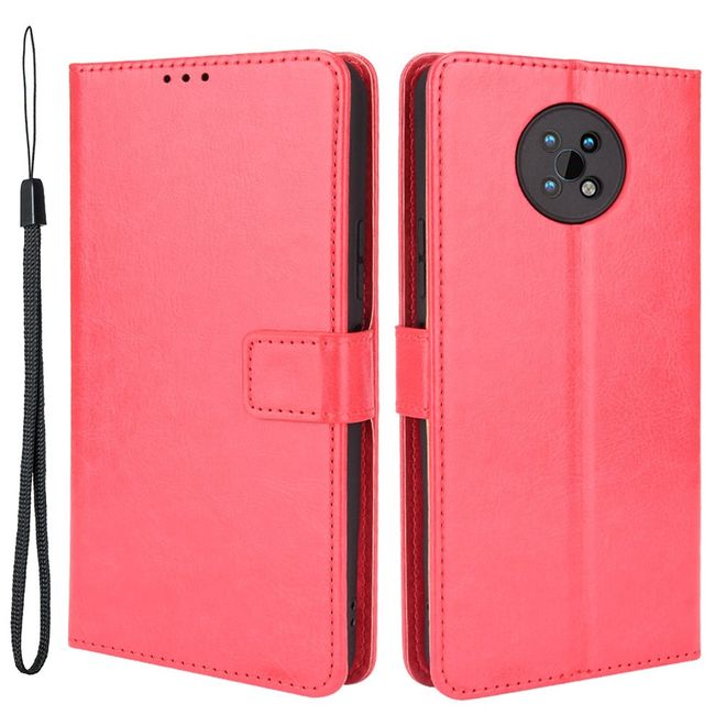 Nokia G50 Handy Hülle - Classic II Leder Bookcover Series - rot