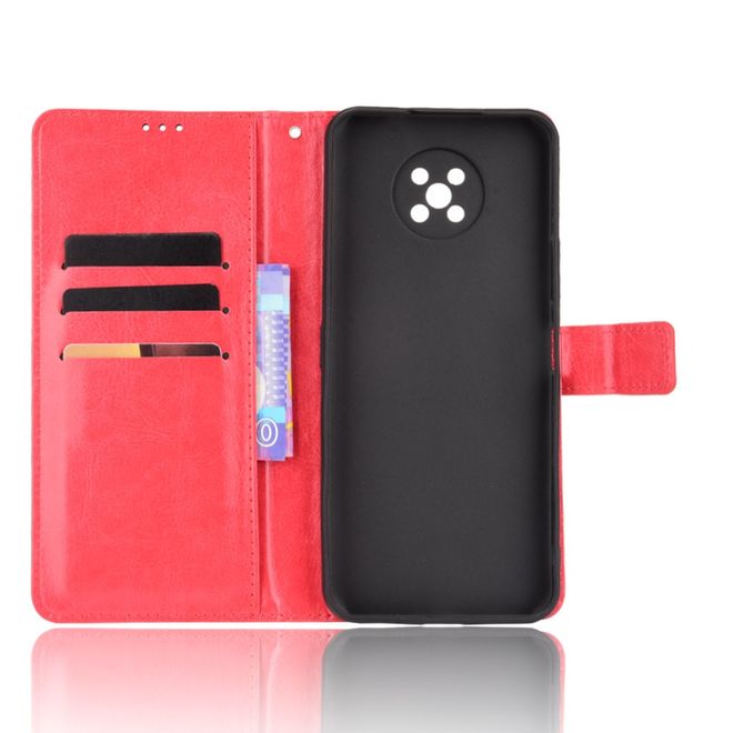 Nokia G50 Handy Hülle - Classic II Leder Bookcover Series - rot